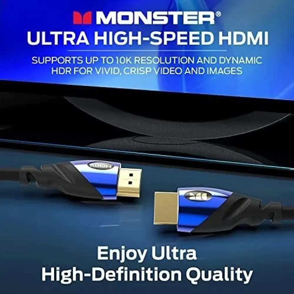 Monster HDMI Cable Ultra High-Speed Cobalt 2.1 48Gbps with eARC 8K